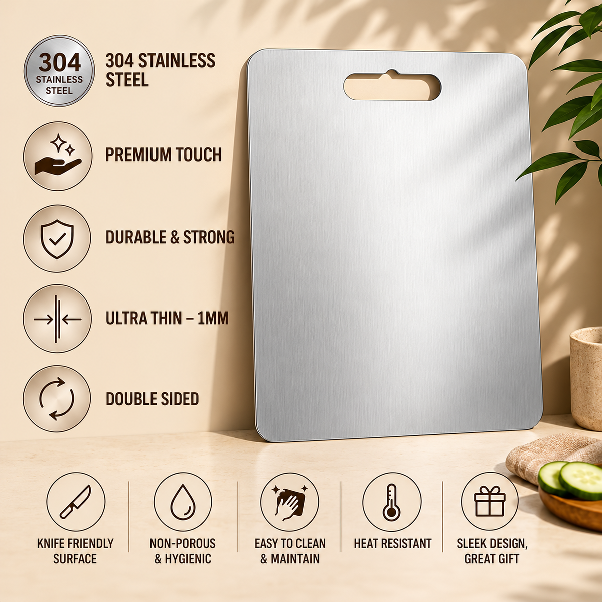 SS Chopping Board